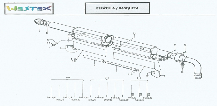 Espátula Rasqueta